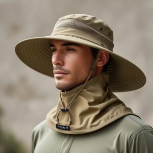 Leonardo_Phoenix_10_A_highquality_ultraprotective_UPF_50_safar_3 UPF 50+ Safari Hat with Neck Cape — Breathable Sun Shield